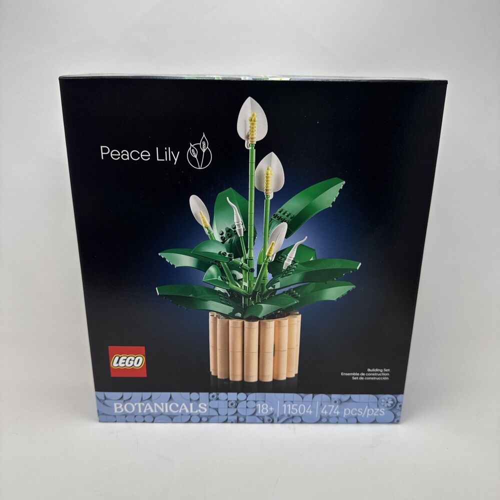 LEGO Botanicals Peace Lily Flower Building Set Adults Decor #11504
